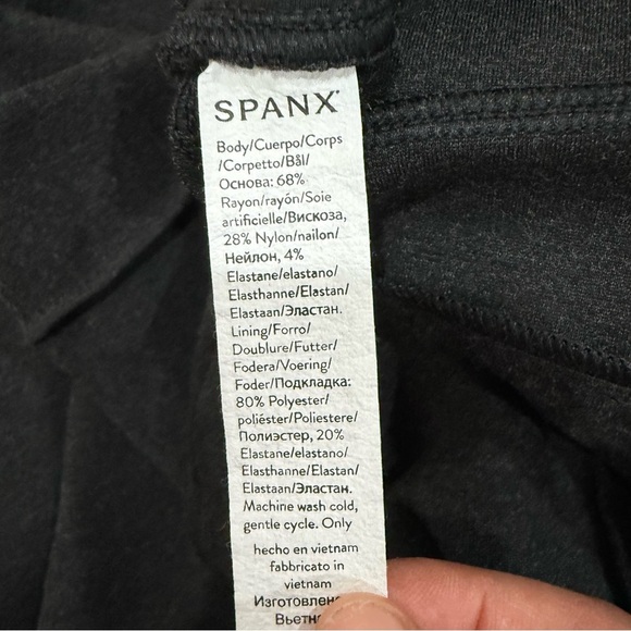Spanx Pants High Rise Ponte Flare in Charcoal Grey - Picture 9 of 10